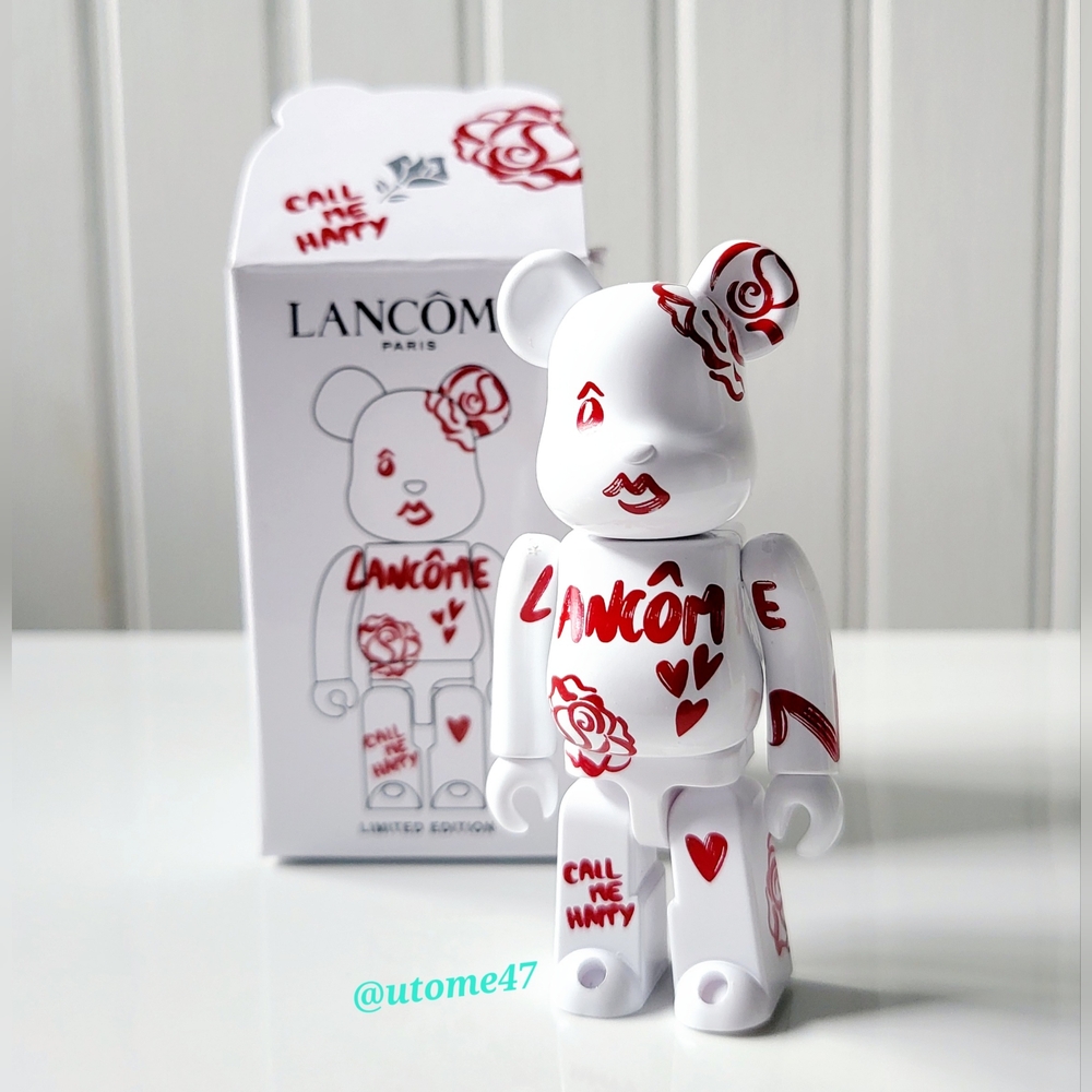 Medicom Bearbrick x Lancome Paris Be@rbrick Lancôme mini CALL ME HAPPY Bear